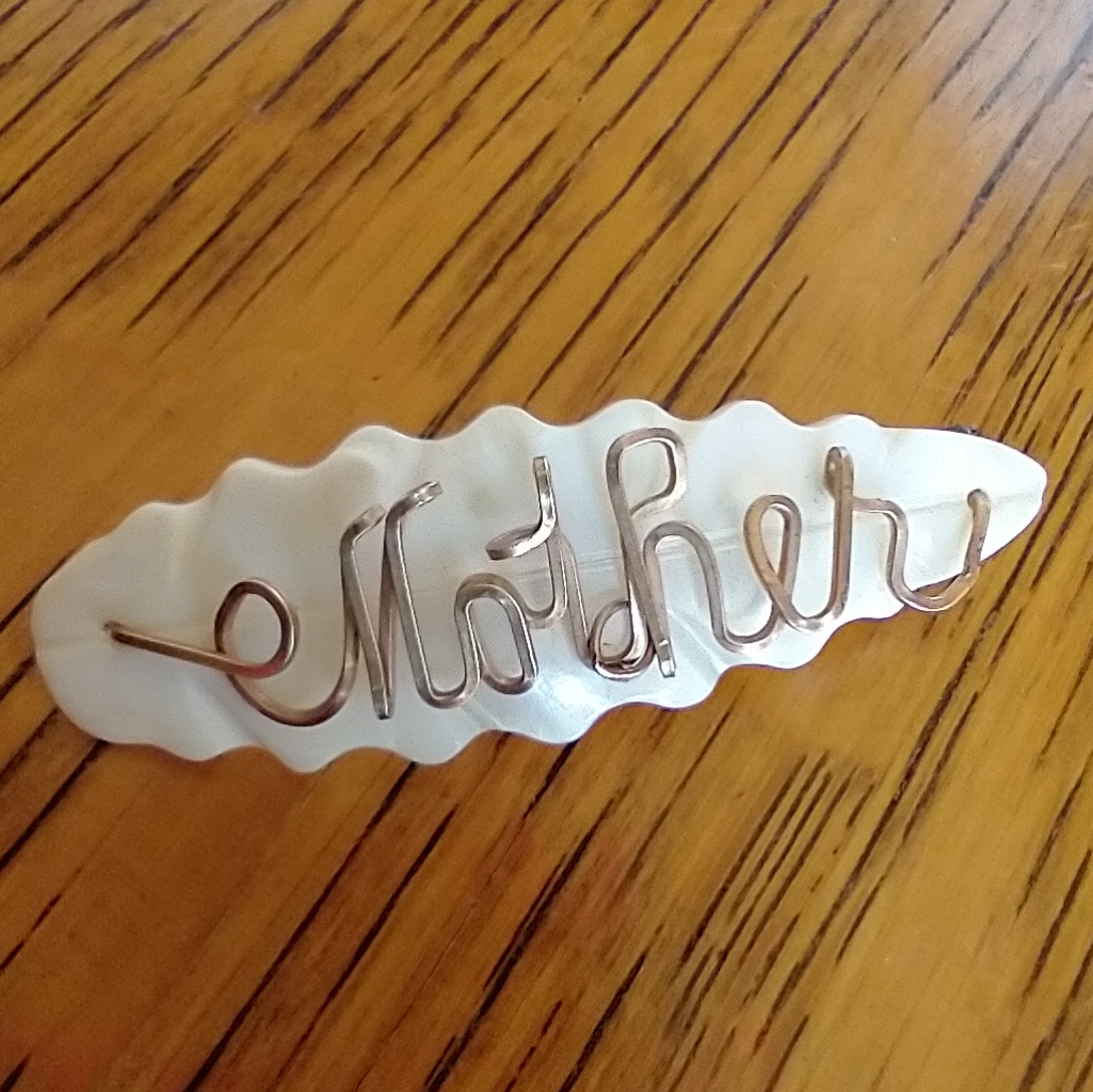 Vintage Mother Of Pearl Mother Brooch